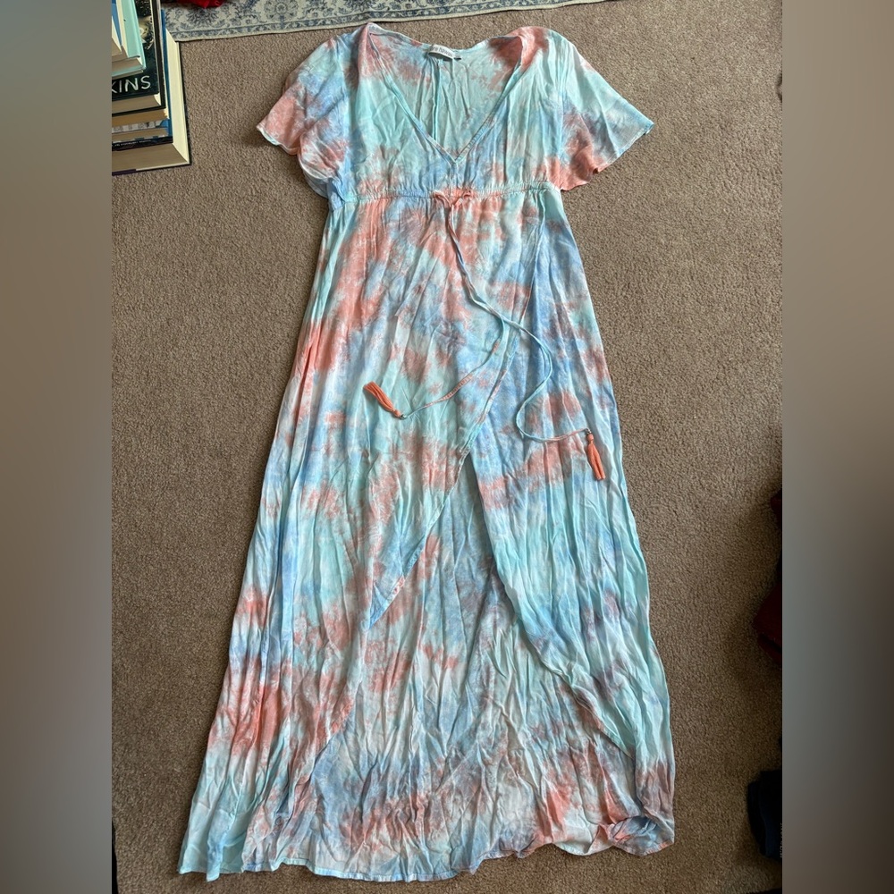 Tiare Hawaii Multicolor Tie-Dye Swim Coverup
